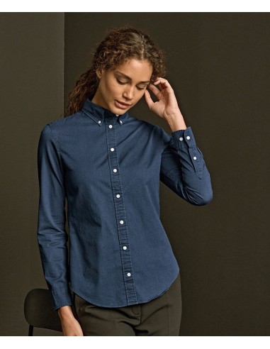 TEE-4003-Womens Casual Twill Shirt